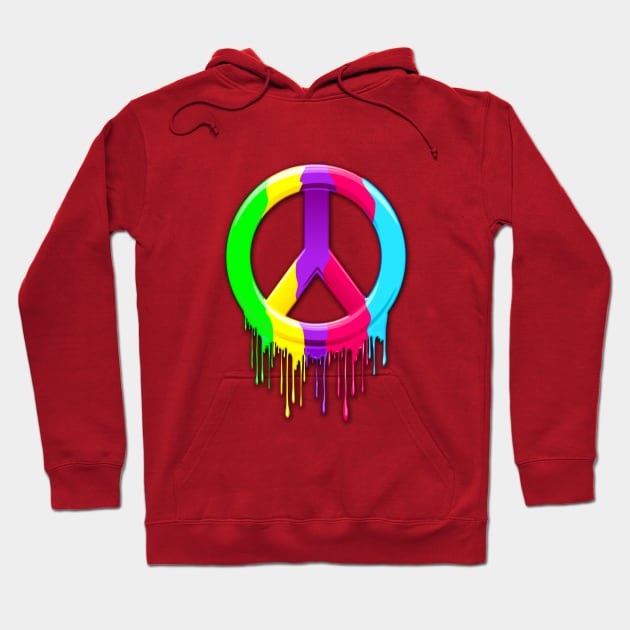 Dripping rainbow hoodie sales